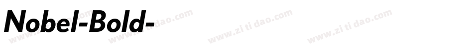 Nobel-Bold字体转换