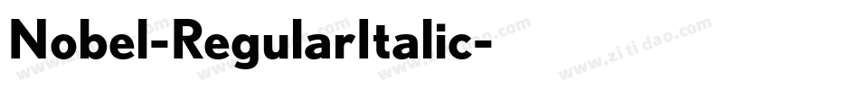 Nobel-RegularItalic字体转换