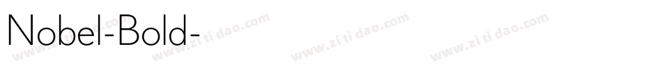 Nobel-Bold字体转换