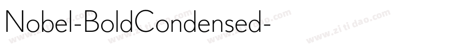 Nobel-BoldCondensed字体转换