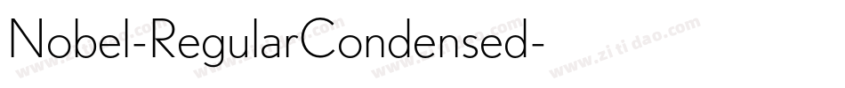Nobel-RegularCondensed字体转换