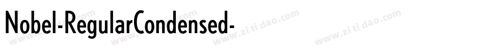 Nobel-RegularCondensed字体转换