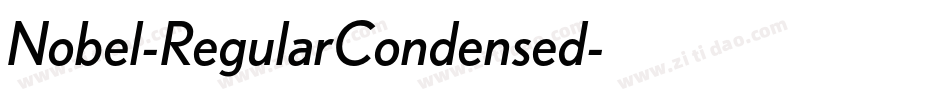 Nobel-RegularCondensed字体转换