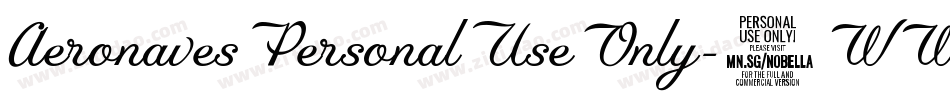 AeronavesPersonalUseOnly-0WWnz字体转换