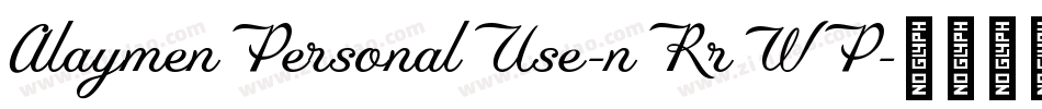 AlaymenPersonalUse-nRrWP字体转换