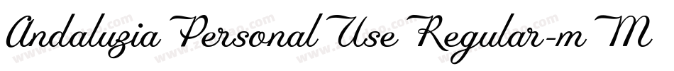 AndaluziaPersonalUseRegular-mMGm字体转换