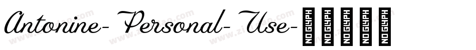 Antonine-Personal-Use字体转换