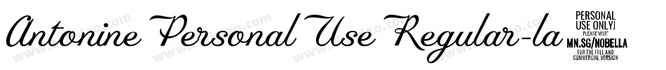 AntoninePersonalUseRegular-la9X字体转换 AntoninePersonalUseRegular-la9X字体转换