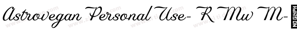 AstroveganPersonalUse-RMwM字体转换
