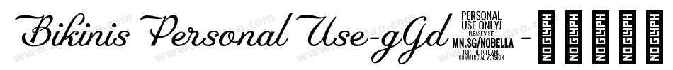 BikinisPersonalUse-gGd5字体转换