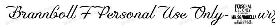 BrannbollFPersonalUseOnly-8wvz字体转换