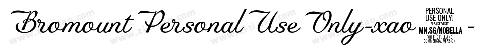 BromountPersonalUseOnly-xao8字体转换