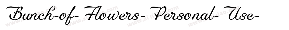Bunch-of-Flowers-Personal-Use字体转换