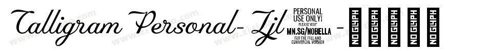 CalligramPersonal-Ljl5字体转换