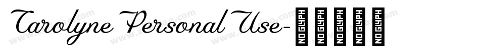 CarolynePersonalUse字体转换