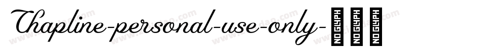 Chapline-personal-use-only字体转换