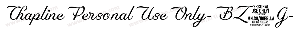 ChaplinePersonalUseOnly-BZ2G字体转换