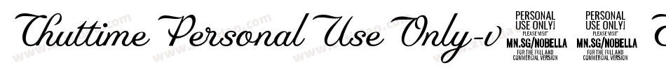 ChuttimePersonalUseOnly-v63E字体转换