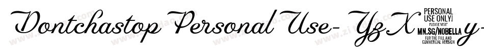 DontchastopPersonalUse-YzX0y字体转换