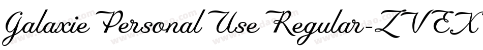 GalaxiePersonalUseRegular-ZVEXZ字体转换