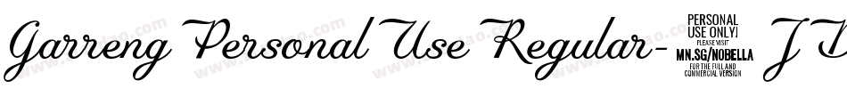 GarrengPersonalUseRegular-0JDd字体转换 GarrengPersonalUseRegular-0JDd字体转换