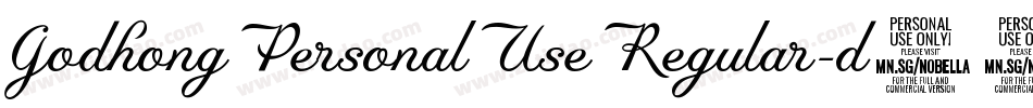 GodhongPersonalUseRegular-d16R字体转换
