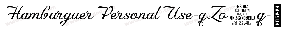 HamburguerPersonalUse-qZo5q字体转换
