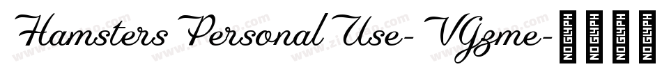 HamstersPersonalUse-VGzme字体转换