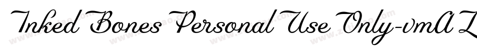 InkedBonesPersonalUseOnly-vmALO字体转换