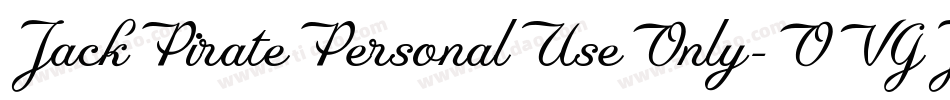JackPiratePersonalUseOnly-OVGJP字体转换