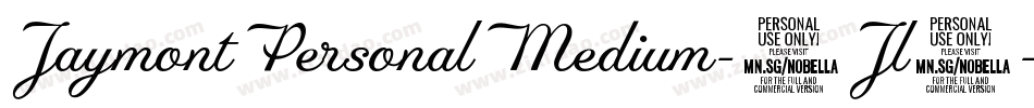 JaymontPersonalMedium-9Jl0字体转换