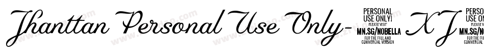 JhanttanPersonalUseOnly-8XJ0字体转换