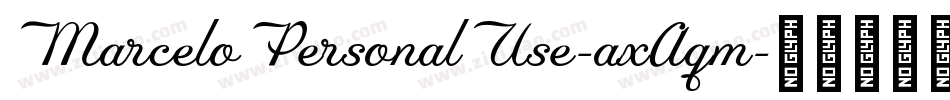 MarceloPersonalUse-axAqm字体转换