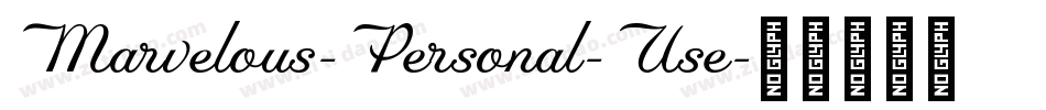 Marvelous-Personal-Use字体转换