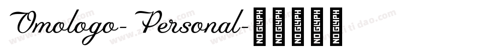 Omologo-Personal字体转换