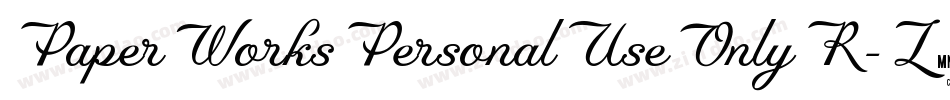 PaperWorksPersonalUseOnlyR-L3J5g字体转换