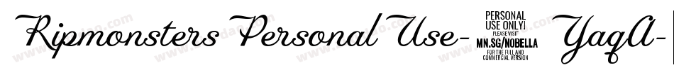 RipmonstersPersonalUse-6YaqA字体转换
