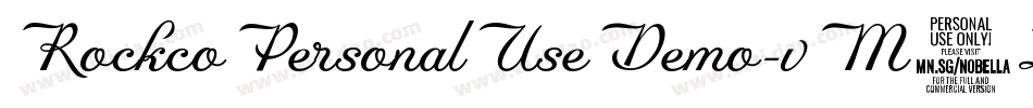 RockcoPersonalUseDemo-vM0Z字体转换