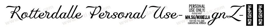 RotterdallePersonalUse-9gnZ字体转换