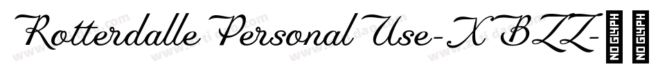 RotterdallePersonalUse-XBZZ字体转换