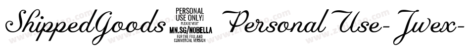 ShippedGoods2PersonalUse-Jwex字体转换