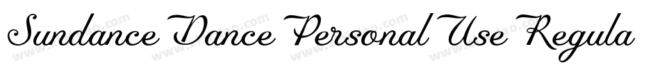 SundanceDancePersonalUseRegular-9YoZ5字体转换