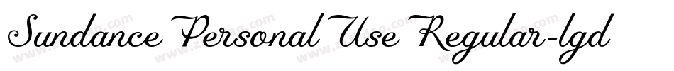 SundancePersonalUseRegular-lgdnX字体转换