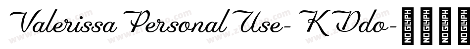 ValerissaPersonalUse-KDdo字体转换
