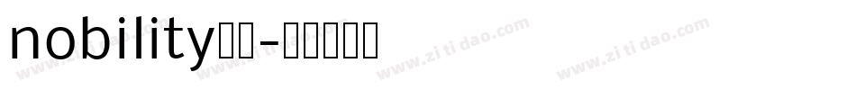 nobility字体字体转换