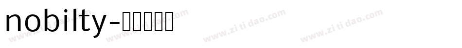 nobilty字体转换