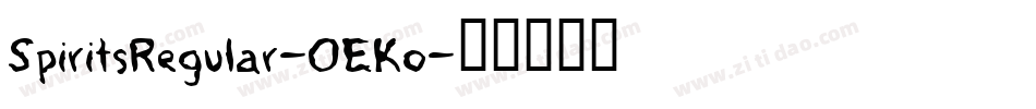 SpiritsRegular-OEKo字体转换