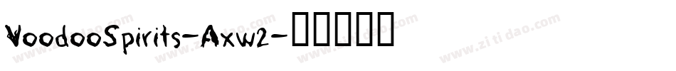 VoodooSpirits-Axw2字体转换