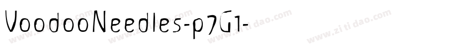 VoodooNeedles-p7G1字体转换