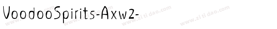 VoodooSpirits-Axw2字体转换